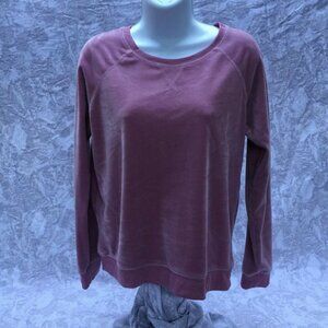 FREE PRESS Pink Rose Long Sleeve Pullover Sweater